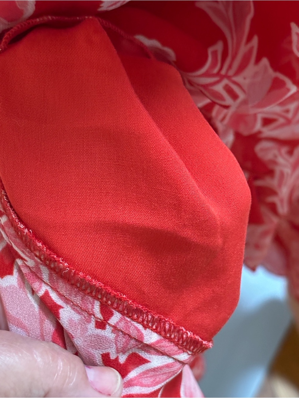 Lulu's Red Floral High-Low Ruffle Midi Dress - Picture 11 of 11
